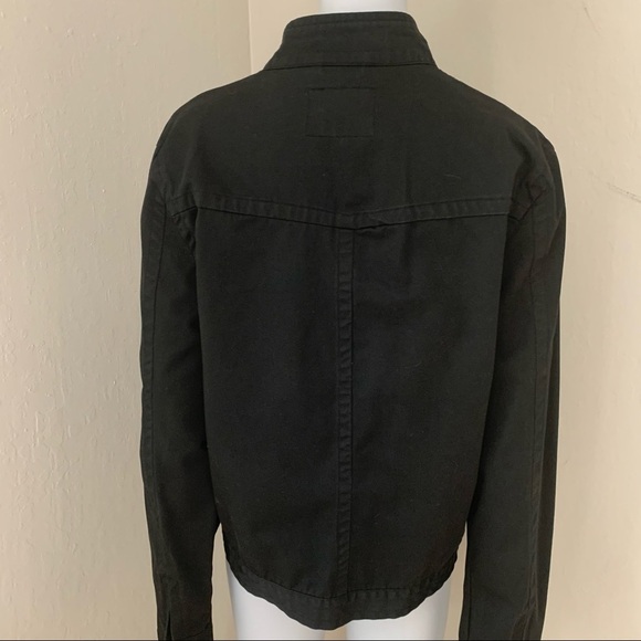 VOLCOM Frochickie Jacket Full Zip Twill Cotton Black Utility Size Large - Picture 12 of 16